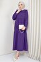 Baby Collar Hijab Dress Purple - 5