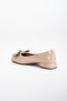 Patent Leather Bowknot Blunt Toe Women's Short Heeled Shoes - 5