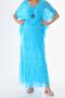 Italian Size 2 Slimming Half Sleeve Layered Silk Dress - 8
