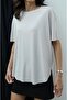 Stone Color Laser Cut Modal T-Shirt - 3