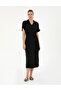 Black Comfort Fit Woven Dress 50283470 -Vr046