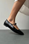Women's Ballerinas BLACK Patent Leather - 6