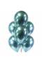 Water Green Color Chrome Balloon 10 Pieces