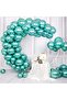 Water Green Color Chrome Balloon 10 Pieces - 3