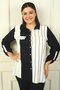 Women's Single Pocket Sleeve Folded Striped B.B. Shirt