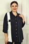 Women's Single Pocket Sleeve Folded Striped B.B. Shirt