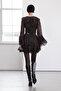 Limited Edition Brown Skirt Flounced Leopard Mini Chiffon Woven Dress Twoaw25El00286 - 4
