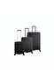 Reptile ABS Set, TSA Lock, Expandable, 4 Double Wheels, 3pcs (20+24+28 Inch) Black