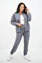 Women's Plus Size Snap Closure Detailed Tracksuit Set 8132-25 - 2