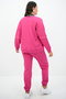 Women's Plus Size Snap Closure Detailed Tracksuit Set 8132-25 - 5