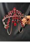 Burgundy Hürrem Bride Henna Crown