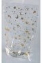 Gold Color Patterned Transparent Cookie Gelatin 10 Pieces 11.5 X 19cm Cookie Accessory Bag - 3