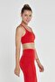 Pine Adjustable Thin Strap Bra Red - 3