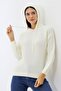 Women's Hooded Knitwear Sweater - 5