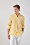 100% Linen Men's Shirt - Collar ButtoneD, Comfort Fit - 2