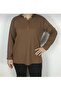 Sports Mother's Bluz with Stone Collar and Buttons