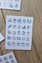 4 Pieces 129 Pieces Transparent Icon Sticker Set Bullet Journal Agenda Daily Planner Square Sticker - 6