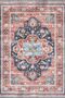 Leyla Collection Flower Detailed Antique Look Woven Base Modern Decorative Carpet Leyla02 - 2