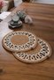 Wicker Jute Plate Set - 2 Pieces Handmade, Bohemian Luxury Quality, American Service, Diameter 33 cm
