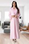 Lohusasepeti 5417 Elegant Lace Maternity Nightgown Set with Dressing Gown - 2