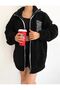 Unisex Men's Matching Embroidered Plush Closed Jacket - 5