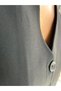 Women's Black Long Vest - 2