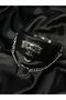 Gothic Punk Lolita Heart with Chain Thick Faux Leather Choker Neck Collar - 2