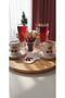 Cherry Pattern Needlework Embroidered Off-White Cocktail Napkin for Coffee Side Servings - 5