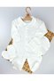 Front Snap Jumpsuit Baby Hospital Release Newborn Mevlüt Set - Ecru