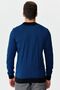 Men's Half Turtleneck Patterned Sweater Navy Blue - 4