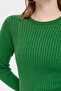 Women's Crew Neck Seamless Front Patterned Sweater K.Yosun - 6