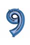 9 Number Dark Blue Foil Balloon 76 Cm