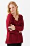 Women's V-Neck Embroidered Buttoned Thin Cardigan - 5