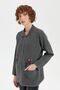 Women's Polo Collar Embroidered Short Wool Cardigan Smoked - 3