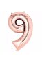 Rose Gold 9 Number Foil Balloon 100 Cm