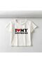 I Love My Boyfriend Printed White Colored Crop - 2
