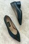 Women's Black Genuine Leather Shoes