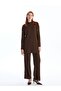 Lcw Women's Elastic Waist Plain Knitwear Trousers