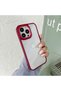 Apple iPhone 15 Plus Case Premium Quality Metal Lens Frame Transparent Back Panel Chromed Case