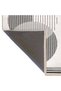 Mira Black Shape Detailed Gray White Woven Base Modern Decorative Carpet Mira5836 - 3