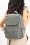 Lightweight and Rainproof Clinker Fabric Cover Model Backpack - Front and - 3
