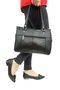 Luxury Women's Hand Shoulder and Arm Bag - Multi-Compartment, Black Genuine Leather