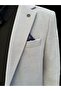 Vad Light Gray Honeycomb Textured Men's Blazer Sports Jacket - 2