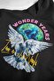 هودي أسود للجنسين مطبوع عليه Wonder Years - 4