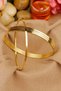 4 Pieces of Steel Ray Bracelet - Steel Kibrit Ajda 4-Piece Women's Ray Bracelet Gold - Non-Tarnishable and Rust-Resistant