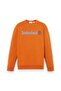 Tb0A5Ujy Linear Logo Crew Neck Sweat Orange Men's Sweatshirt