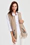 Women's Skirt Floral Tassel Vest Dark Beige - 2