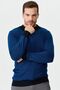 Men's Half Turtleneck Patterned Sweater Navy Blue - 8