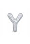 Y Letter Foil Silver Balloon Small 35 Cm