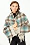 Women's Tricolor Shawl V.beige